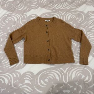Madewell Tan Button-Up Women's Cardigan